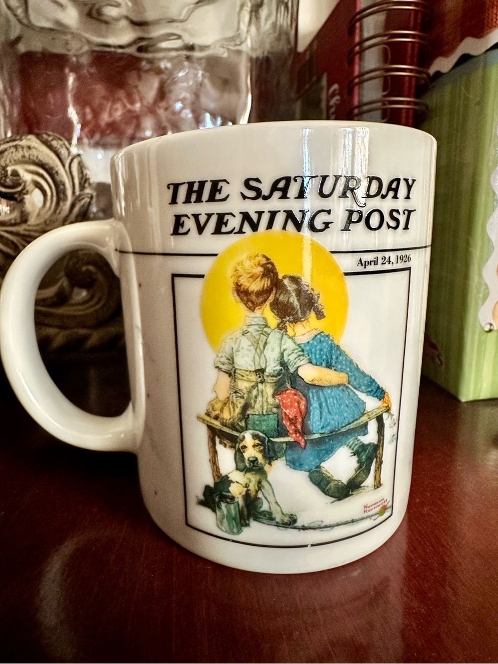 Norman Rockwell 'Sunset' White Ceramic Mug - Limited Edition